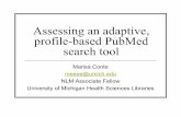 Assessing an adaptive, profile-based PubMed search tool