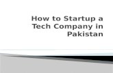 How to startup in pakistan
