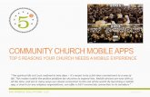 COMMUNITY CHURCH MOBILE APPS