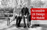 Best Practices in Accessible UX Design for Mobile