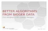 Christopher Bingham, Crimson Hexagon: Better Algorithms from Bigger Data