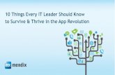 10 Things Every IT Leader Should Know to Survive & Thrive in the App Revolution