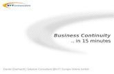NTT Europe - Business Continuity for Startups
