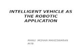 Intelligent vehicle as the robotic application