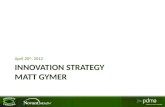 Matt Gymer 2012 Innovate Carolina Presentation