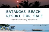 Beach Resort For Sale Batangas Philippines