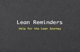 Lean Reminders