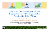Effect of UV Treatment on the Degradation of Biodegradable Polylactic Acid