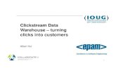 Clickstream Data Warehouse - Turning clicks into customers