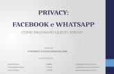 La Privacy in Facebook e WhatsApp