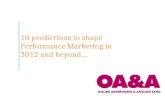Affiliate Marketing Theatre; Remaining ahead of the curve: our top 10 predictions for the future of performance marketing