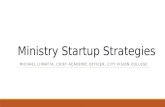 Ministry Startup Strategies (City Vision College)