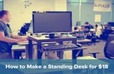 How to Make a Standing Desk for $18