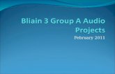 Bliain 3 audio projects group a winners