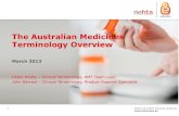 John Barned & Helen Pretty, nehta - National E-Health Transition Authority: The Australian Medicines Terminology (AMT) and Electronic Medication Management