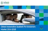Global Automotive Seatbelt Pre-tensioners Market 2014-2018