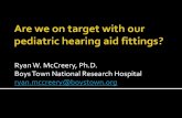 Are We on Target with our Pediatric Hearing Aid Fittings? 