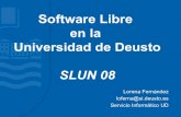 Software Libre en la Universidad de Deusto