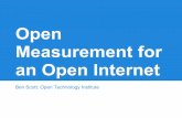 M-Lab. : Open Measurement for an Open Internet
