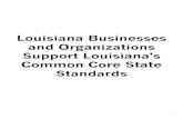 Louisiana Business and Organizations Support Louisiana's Common Core State Standards