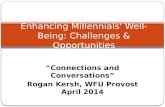 Connections & Conversations - Enhancing Millennials' Well-Being: Challenges & Opportunities - Rogan Kersh