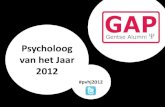 Psycholoog van het jaar 2012, by GAP vzw