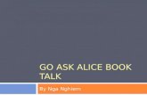 Go Ask Alice Book Talk