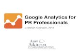 Google Analytics for Public Relations Professionals - PRSA Nashville