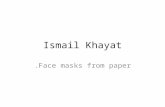 Ismail Khayat Face Paper Masks.
