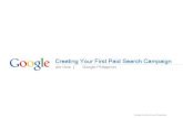 Jimson Gow of Google Shares How to Create Your First Paid Search Campaign