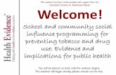 School and community social influence programming for preventing tobacco and drug use: Evidence and implications for Public Health
