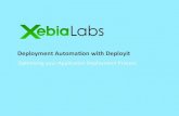 XebiaLabs Demo: Application Release Automation with Deployit