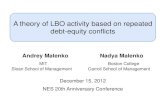 A theory of LBO activity based on repeated debt-equity conflicts