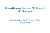 Strengthening routine EPI through PEI network