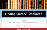 Finding library resources en 1602