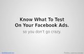 Are You Testing Your Facebook Ads Correctly?
