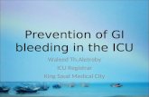 Prevention of GIT bleeding in the icu