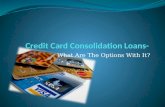 Credit card consolidation loans