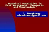Botanical pesticides in pm