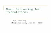 On delivering-tech-presentation