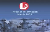 l3 comunications March%20%20/2009%20Investor%20Information