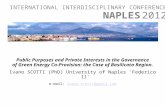 in the Governance of Green Energy Co-Provision: the Case of Basilicata Region
