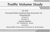 Traffic volume of Panthpath-Russell Square Intersection