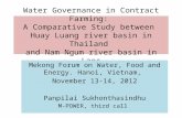 Water Governance in Contract Farming: A Comparative Study Between Huay Luang River Basin in Thailand and Nam Ngum River Basin in Laos