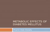 Metabolic effects of diabetes mellitus