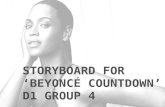 Storyboard for: Beyonce Countdown Storyboard