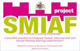 SMIAFestival of young knowledge: a possible practice to integrate formal, informal and non formal lifelong learning experiences?