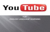 Youtube for english language learning