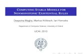 Computing Stable Models for Nonmonotonic Existential Rules