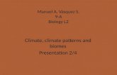 Climate,climate patterns and biomes